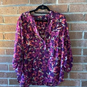 Apt. 9 floral blouse. Size XL.  EUC